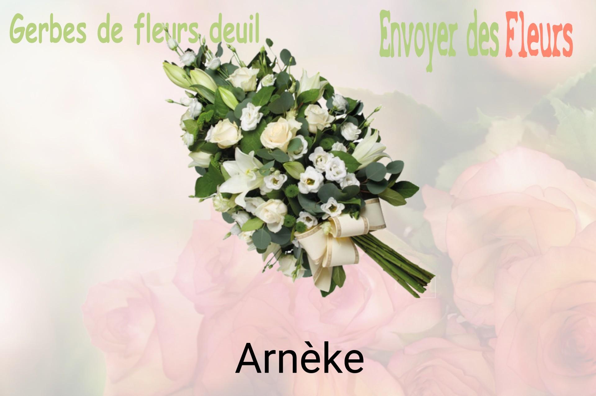 Gerbe de fleurs de deuil livrée à Arnèke